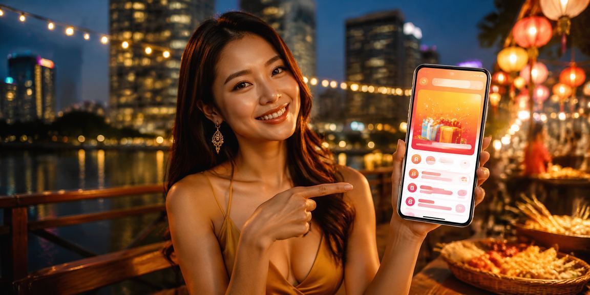Người dùng trải nghiệm casino di động tại chợ đêm Hà Nội